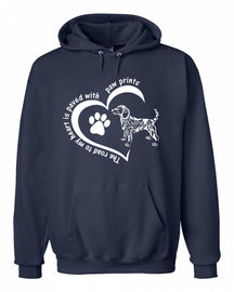 AMPR The road to My Heart Is Paved With Paw Prints Hooded Sweatshirt