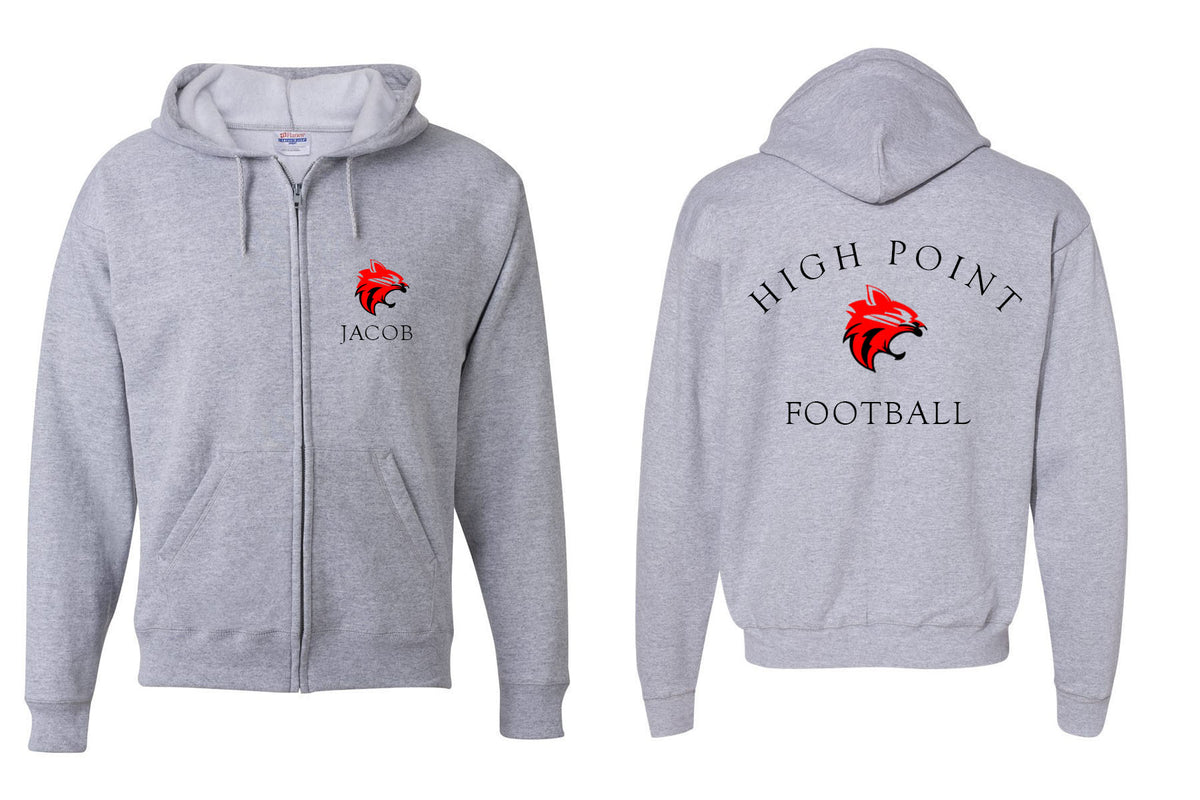 High Point Football design 3 Zip up Sweatshirt