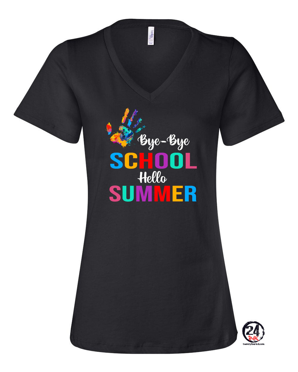 Bye-Bye School V-Neck T-Shirt