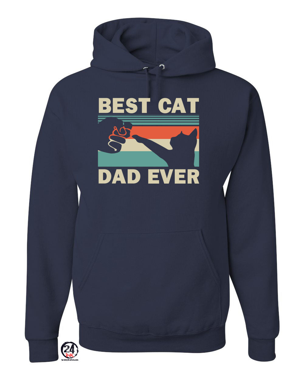 Best cat dad ever Hooded Sweatshirt