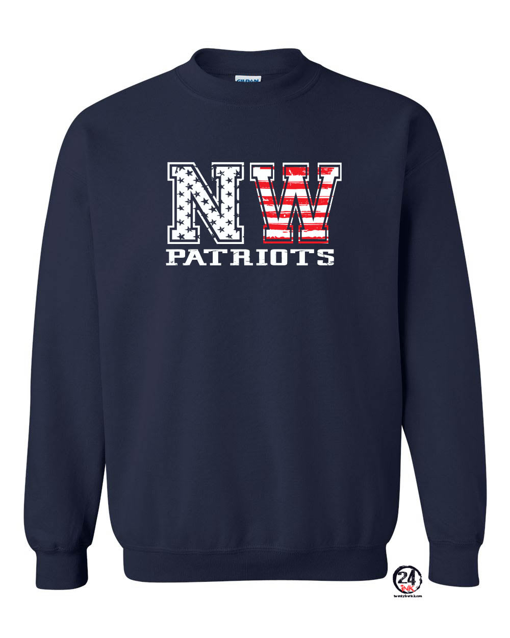 NW Stars and Stripes non hooded sweatshirt