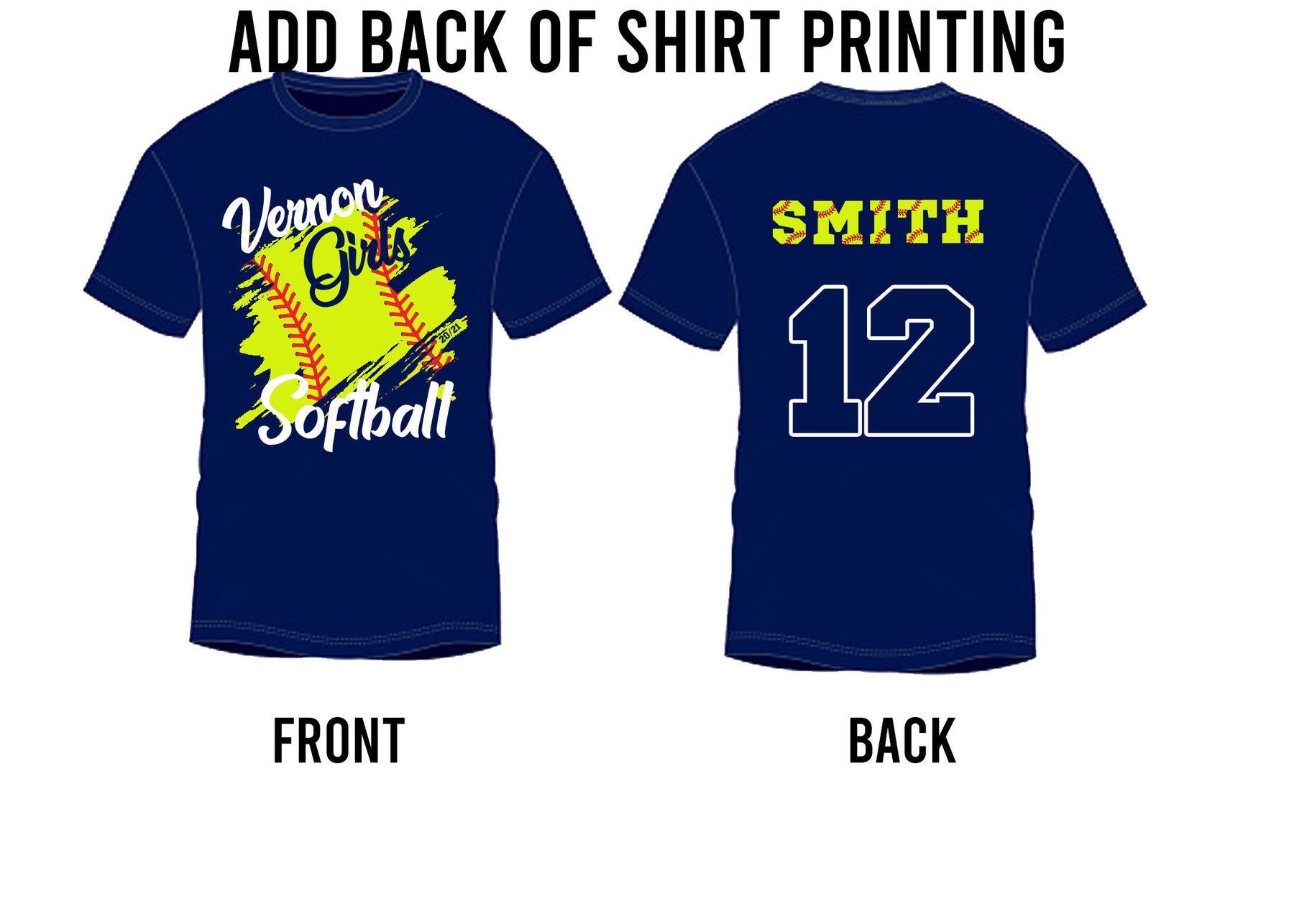 Vernon Girls Softball T-shirt