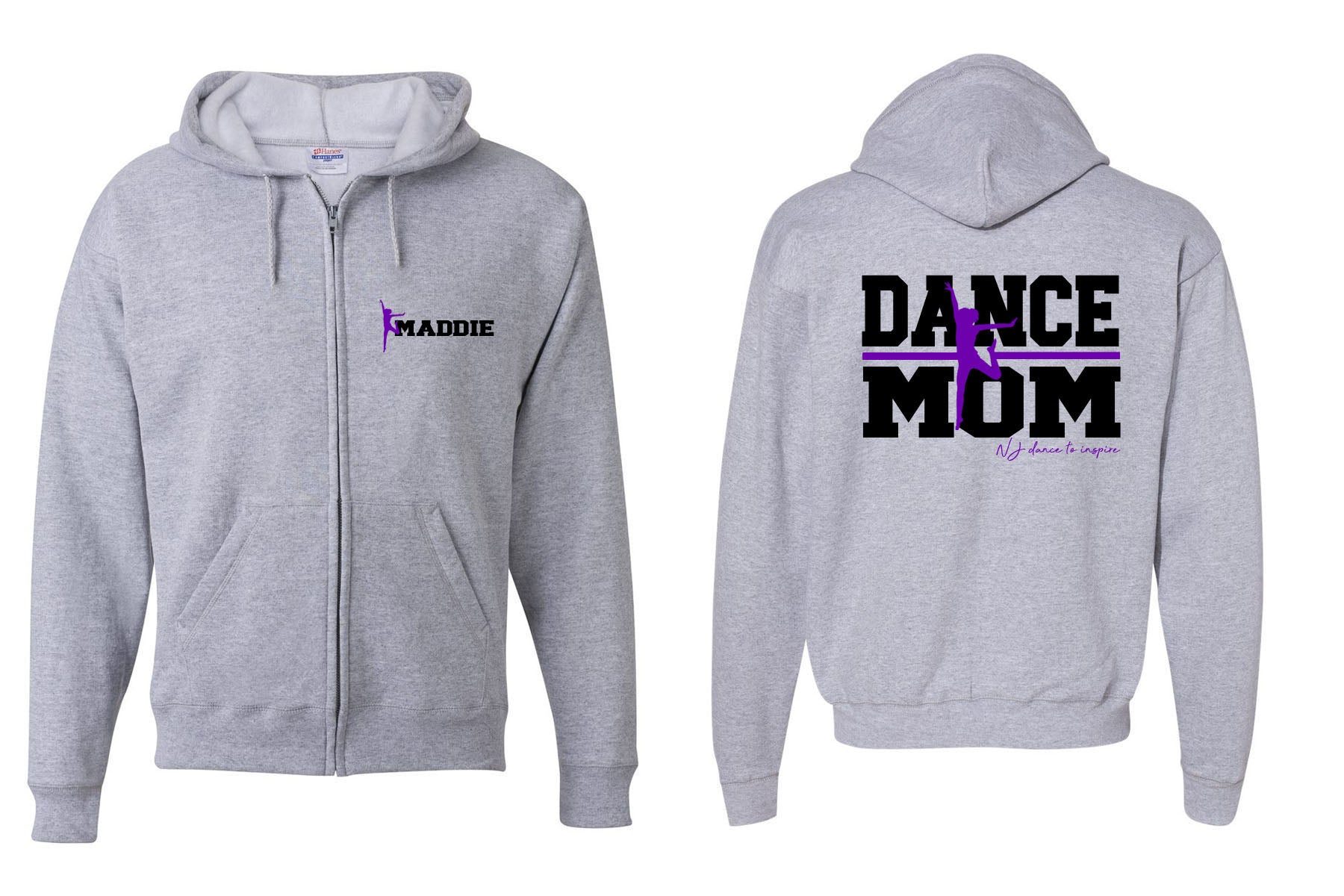 NJ Dance design 9 Zip up Sweatshirt