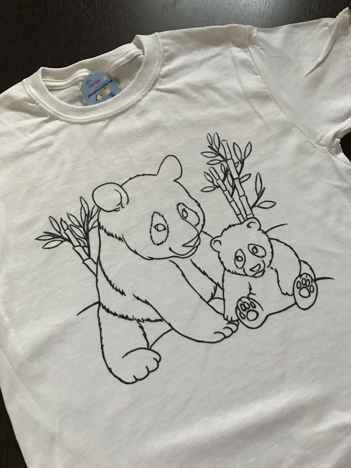 Panda Coloring T-shirt, Party Favor