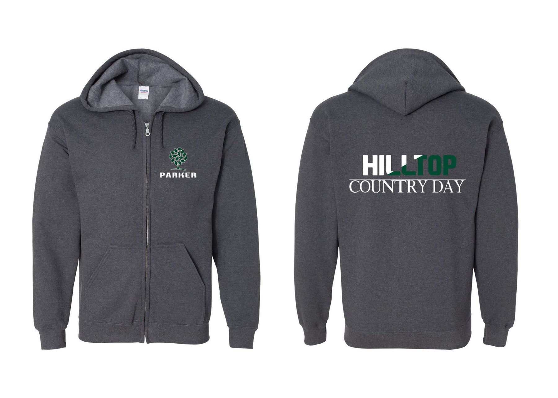 Hilltop Country Day School design 4 Zip up Sweatshirt