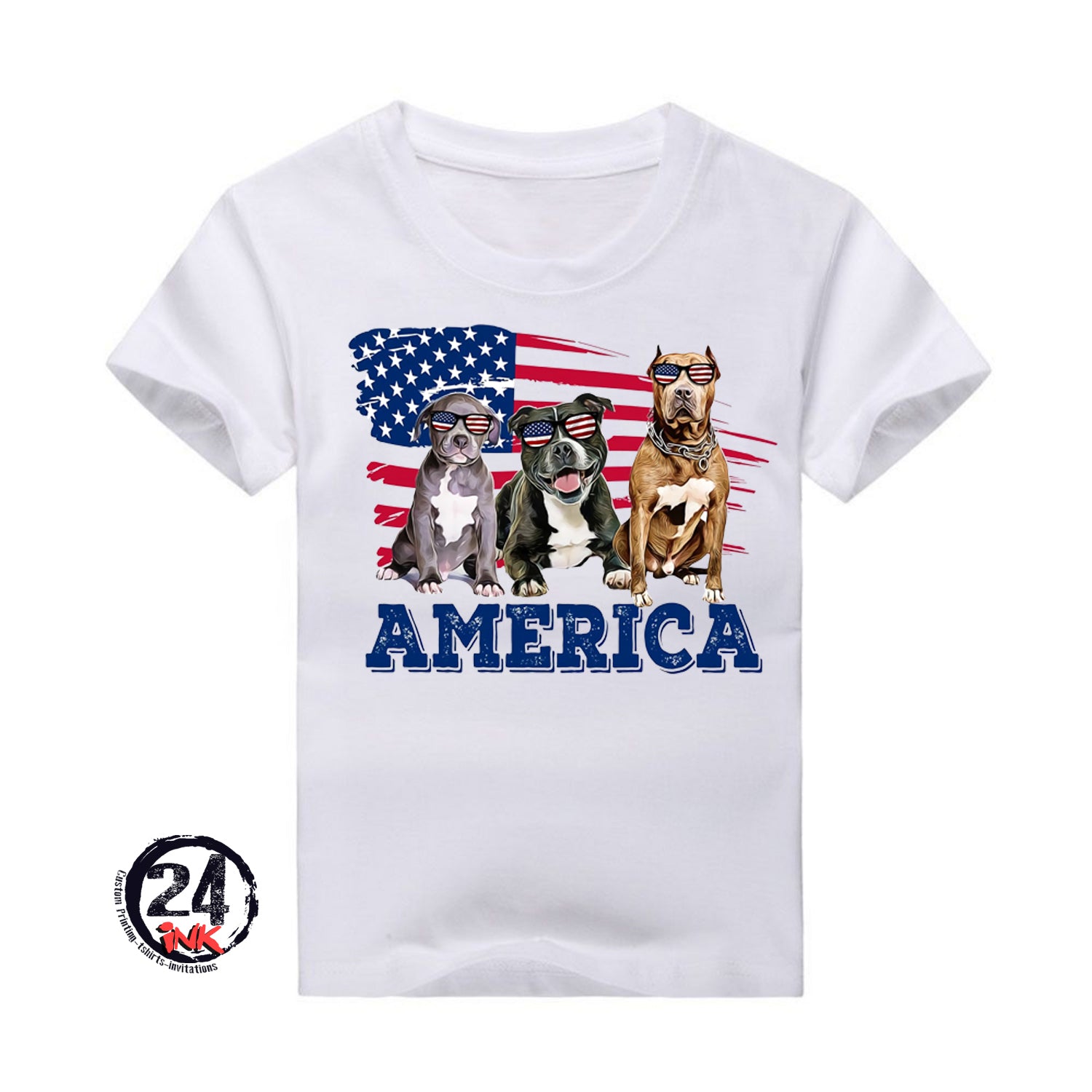 Pit Bulls 4th Of July T-Shirt