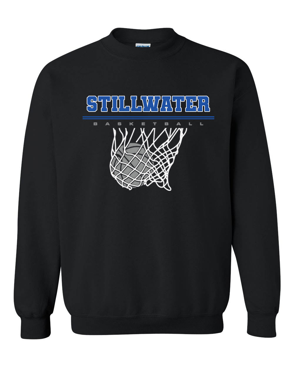 Stillwater Basketball Net non hooded sweatshirt