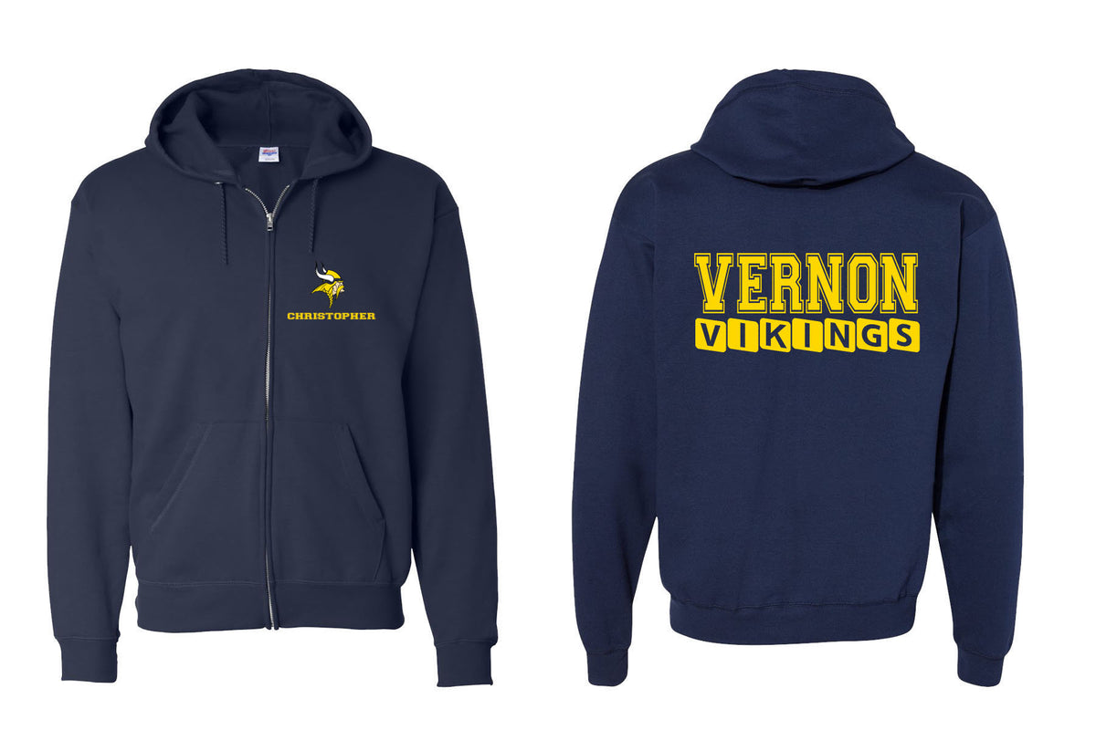 Vernon design 17 Zip up Sweatshirt