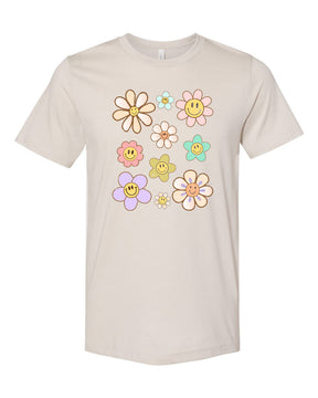 Distressed Happy Daisy Flowers T-Shirt