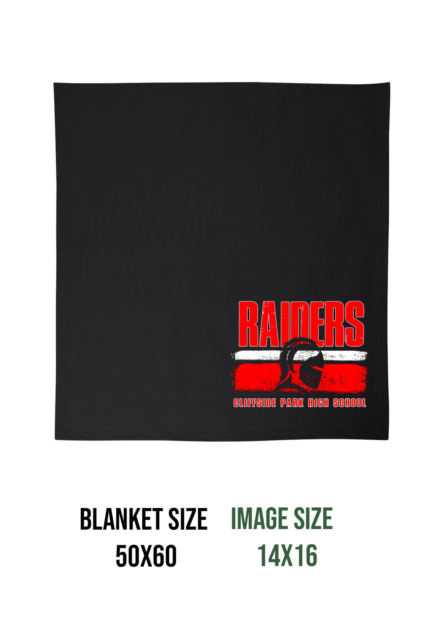 Distressed Raiders Blanket