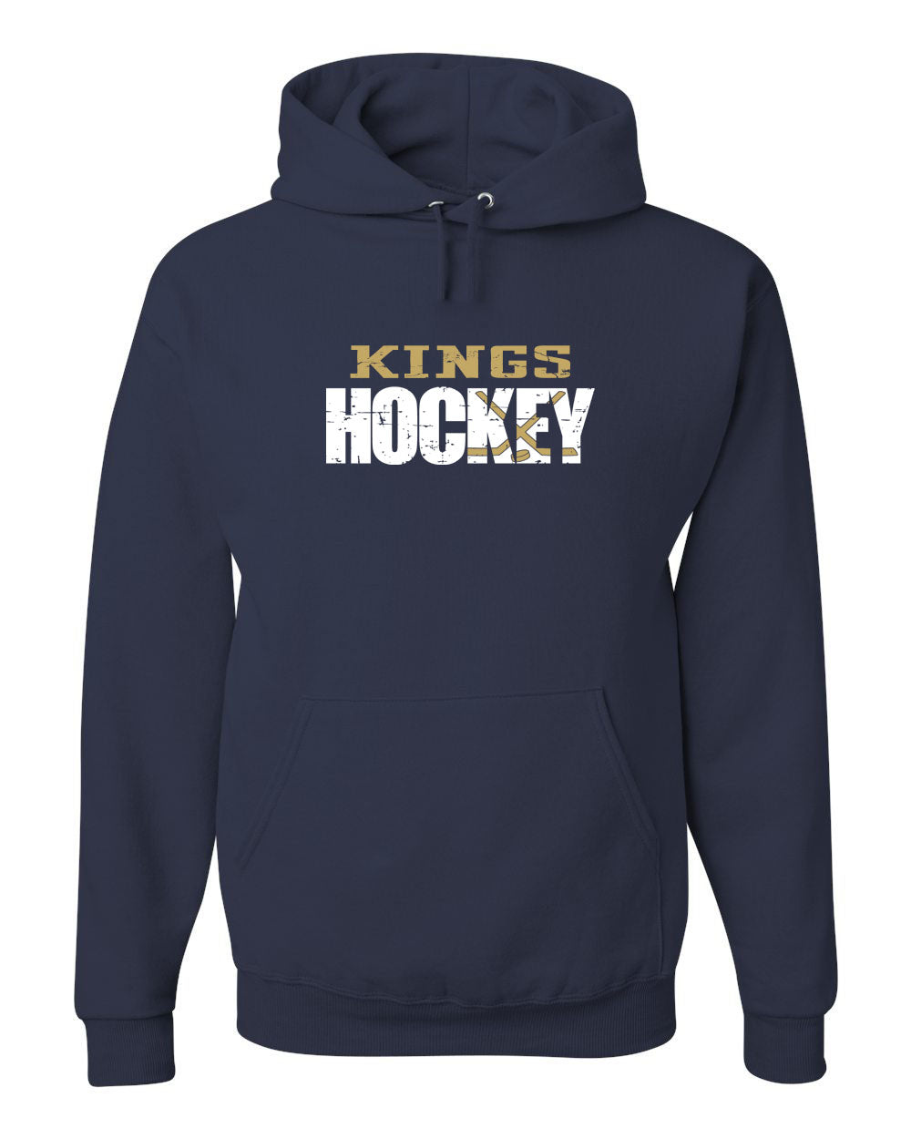 Kings Hockey Distressed Hooded Sweatshirt