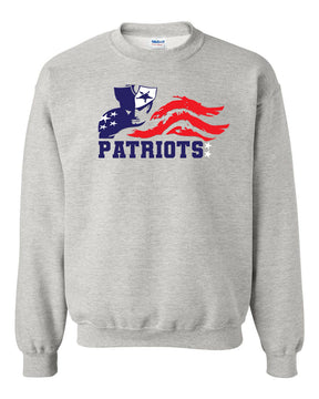 Distressed Patriot Logo non hooded sweatshirt