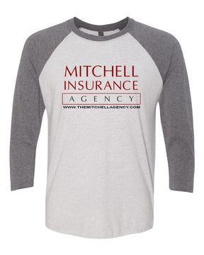 Mitchell Agency Front raglan shirt