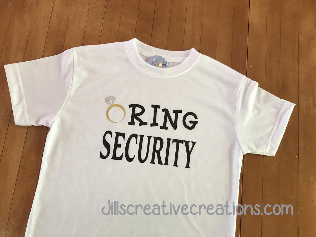 Ring Bearer T-Shirt, Ring security