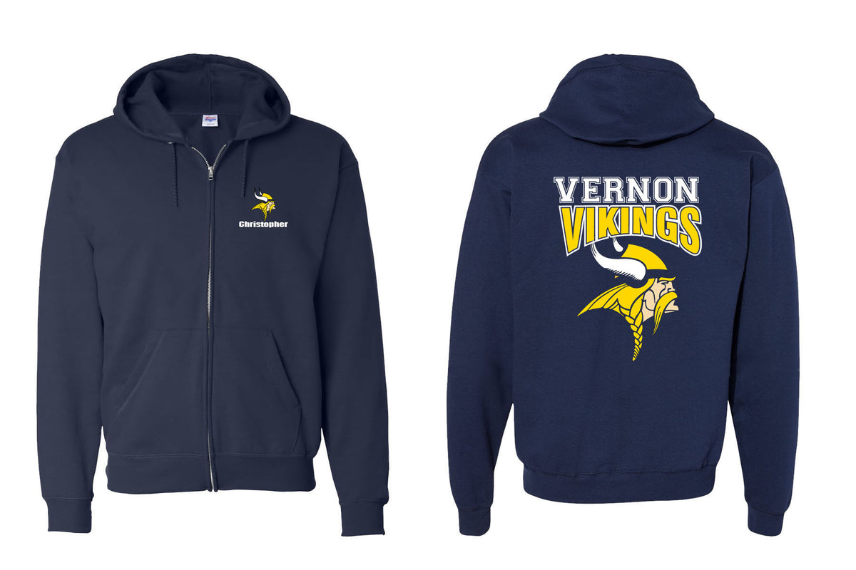 Vernon design 19 Zip up Sweatshirt