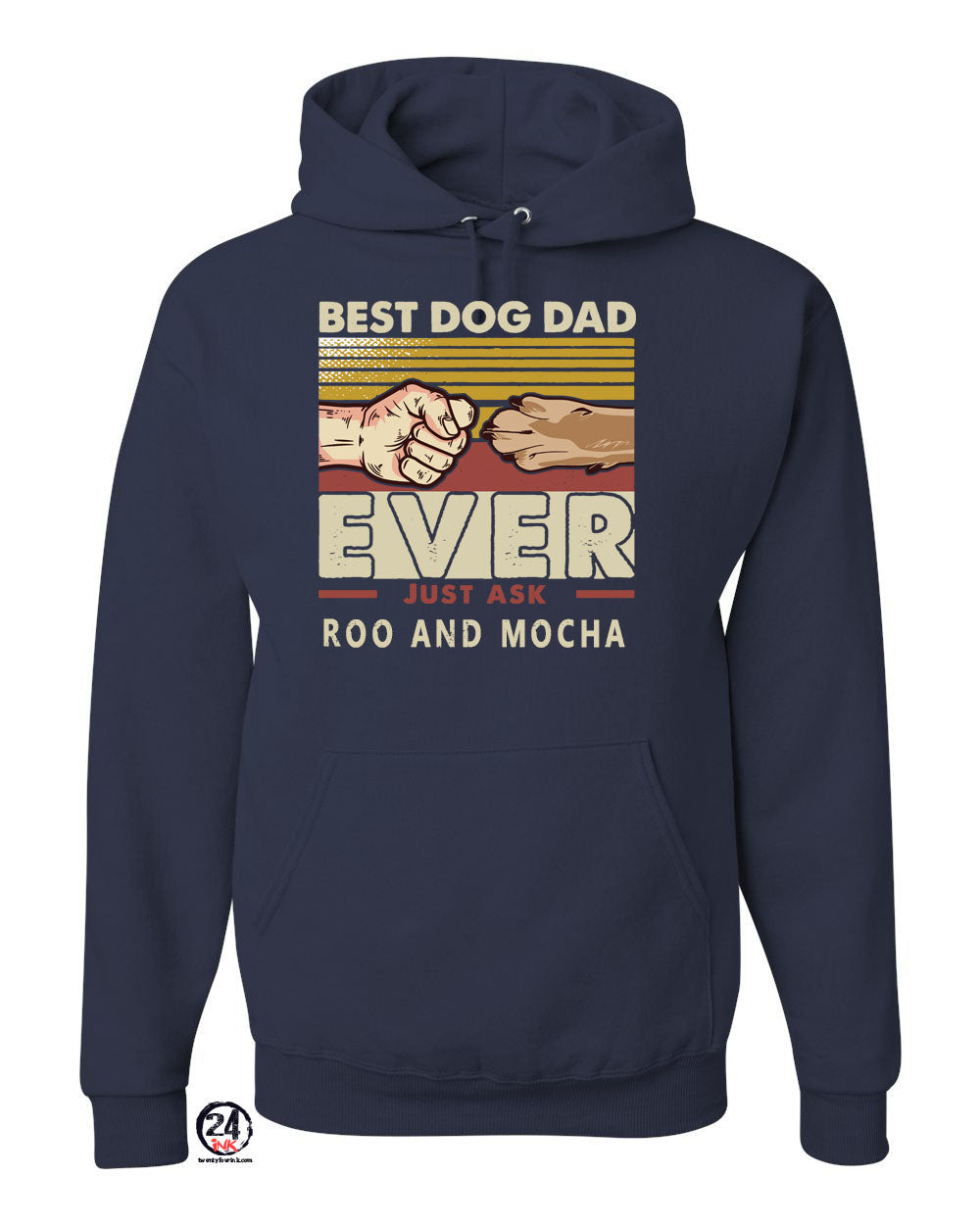 Best dog dad ever Hooded Sweatshirt