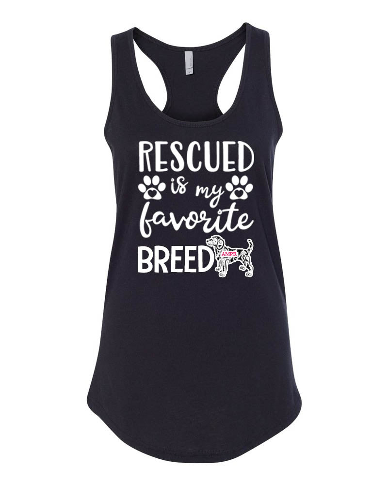 AMPR Tank Top, Rescued is my favorite breed