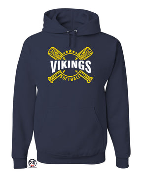 Vikings Bats Softball Hooded Sweatshirt