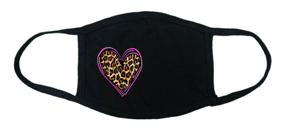 Cheetah Heart Adult face mask, Masks