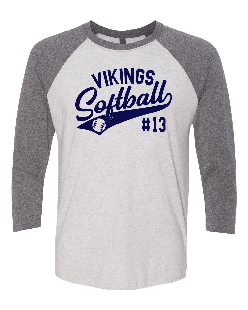 Viking Softball raglan shirt