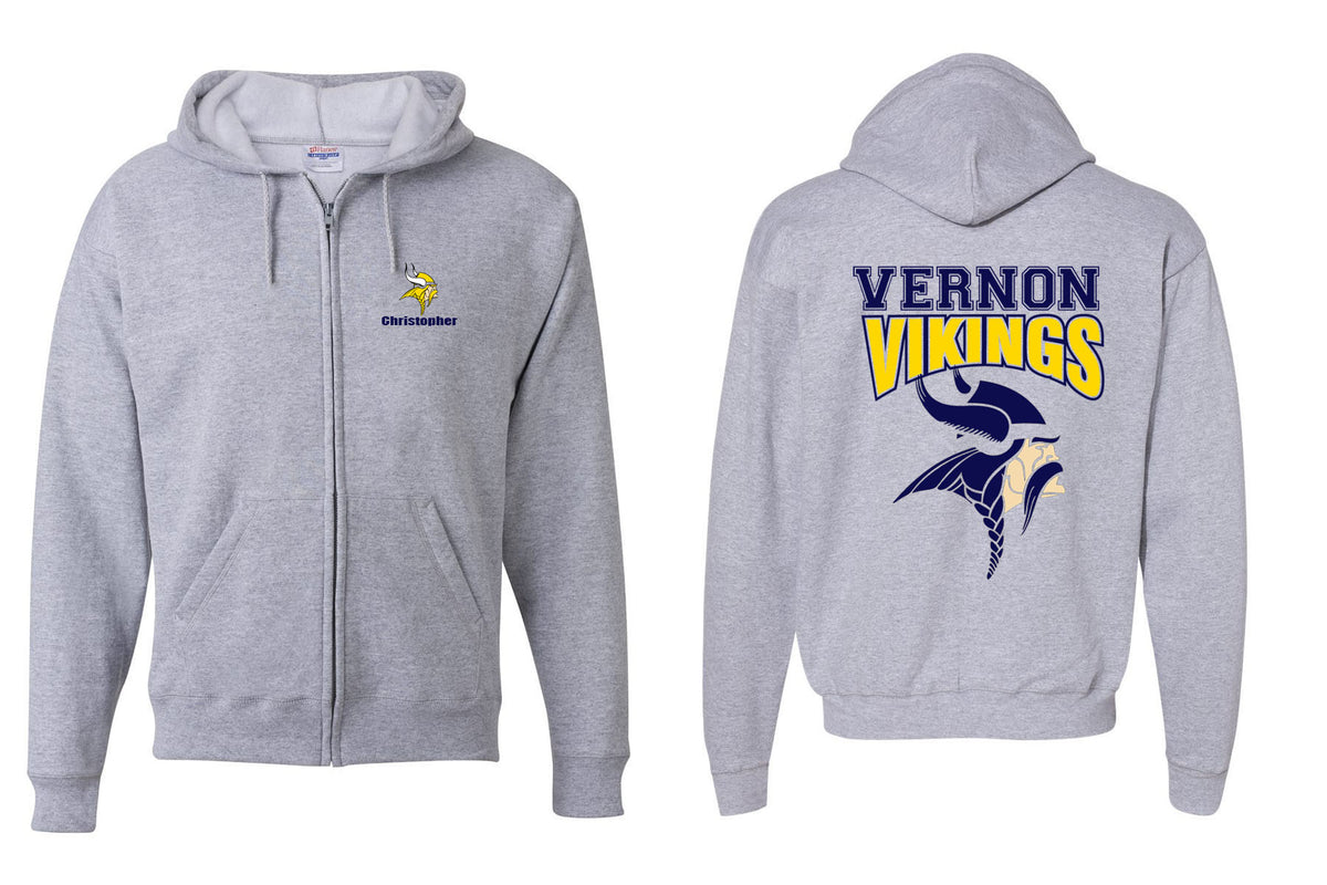 Vernon design 19 Zip up Sweatshirt