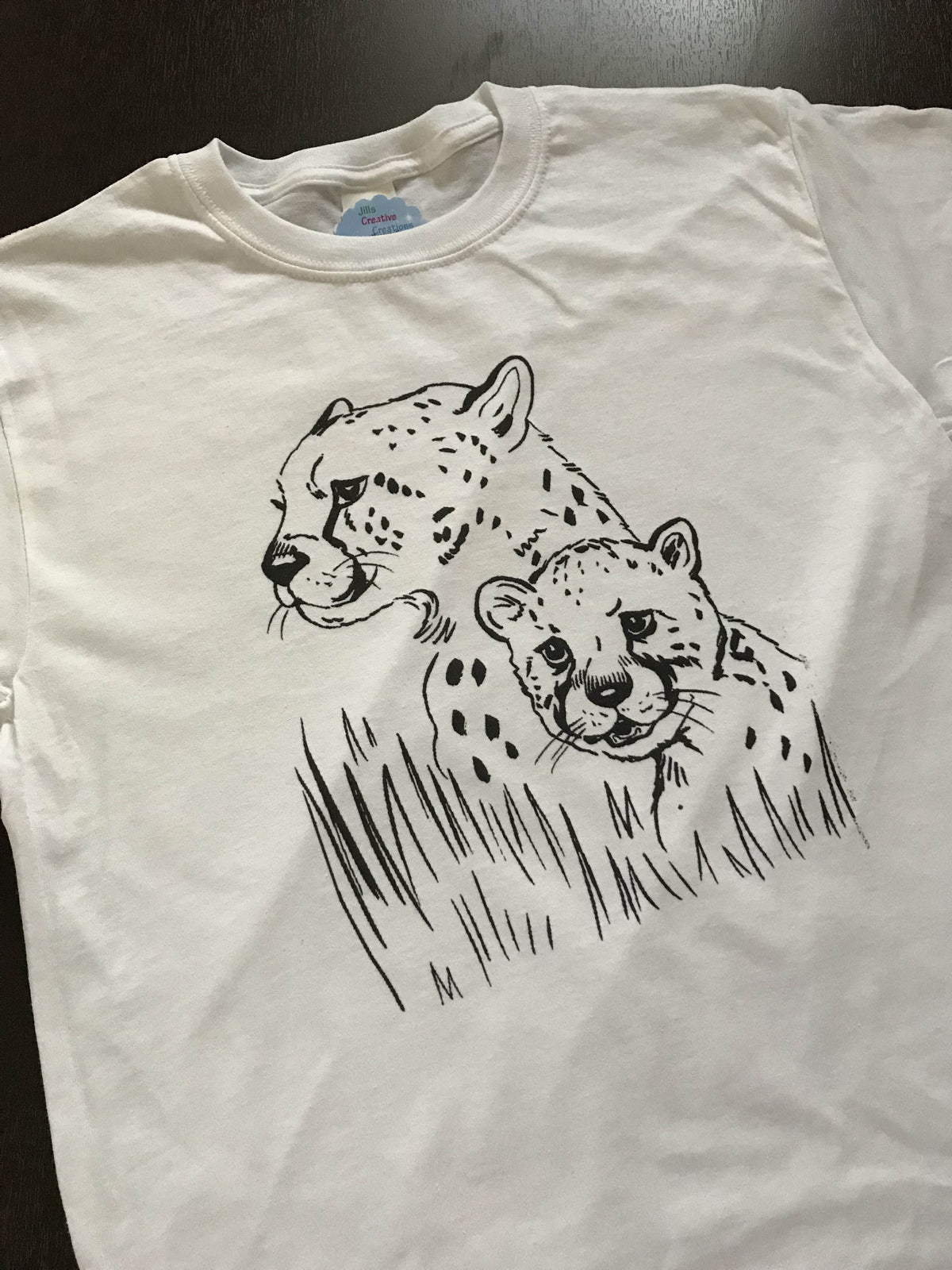 Cheetah Coloring T-shirt, Party Favor
