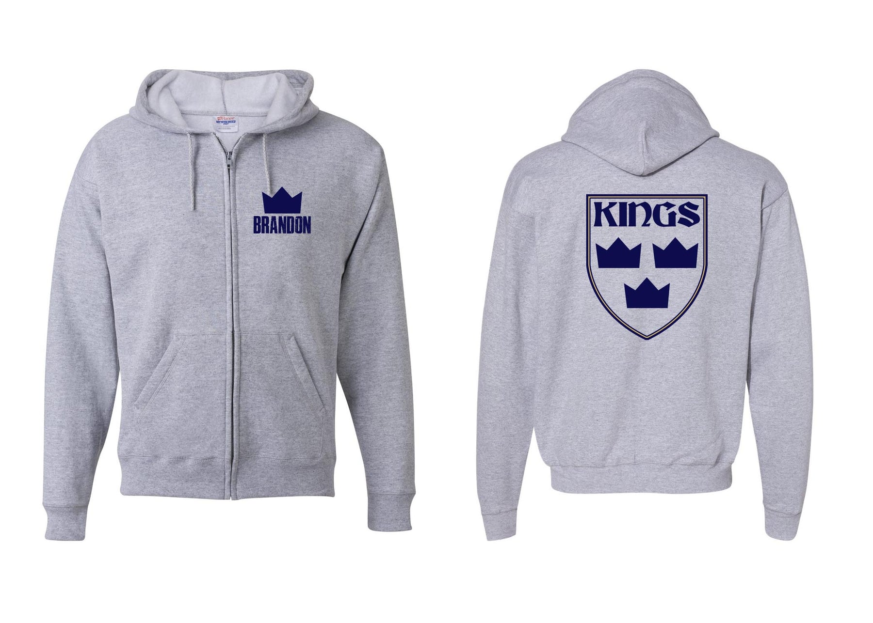 Kings Hockey Zip up Sweatshirt