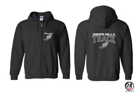 Green Hills Track design 3 Zip up Sweatshirt