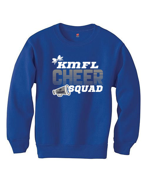 Kmfl cheer squad non hooded sweatshirt