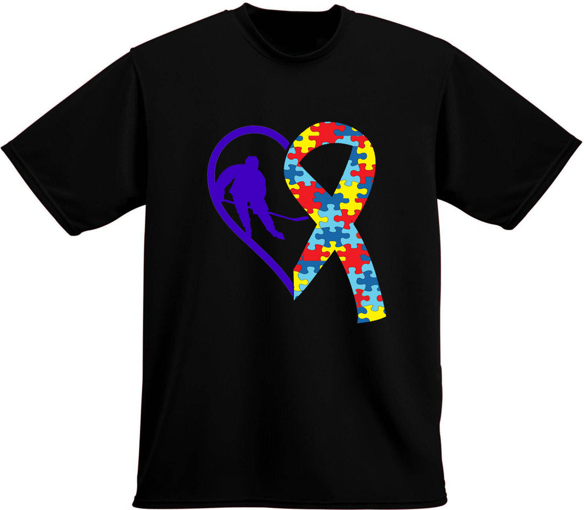 Autism Awareness T-Shirt, Hockey