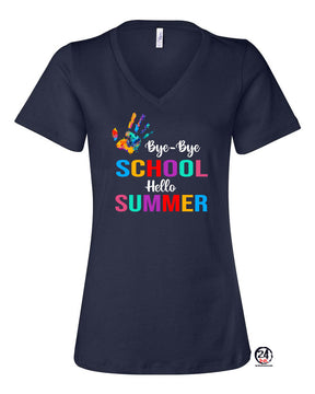 Bye-Bye School V-Neck T-Shirt