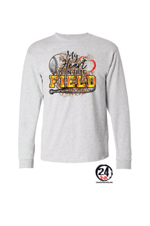 My Heart is on that field Long Sleeve Shirt