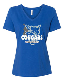 Cougars Cheerleading V-neck T-Shirt