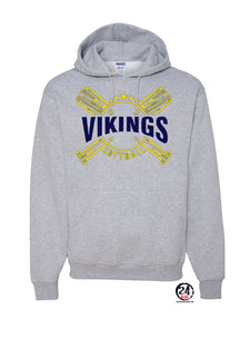 Vikings Bats Softball Hooded Sweatshirt