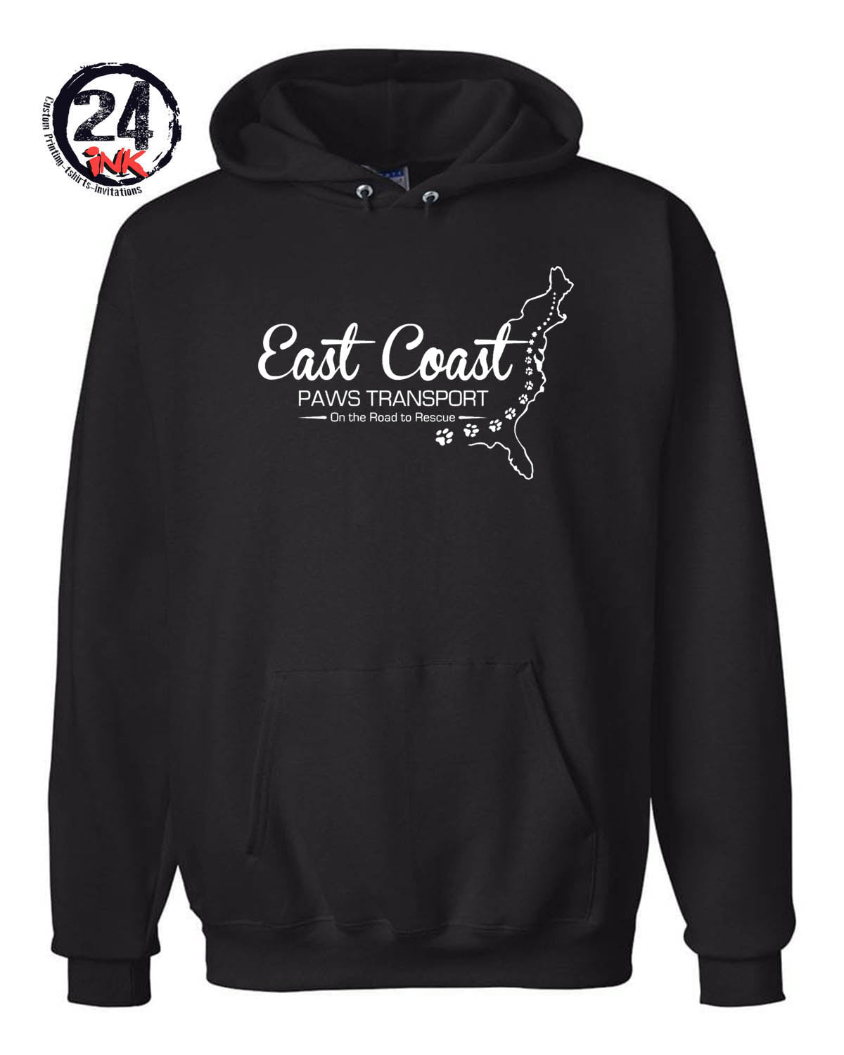 East Coast Paws Transport Hooded Sweatshirt
