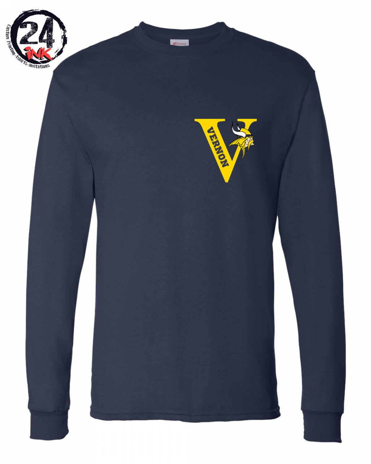 Vernon Vikings V Long Sleeve Shirt