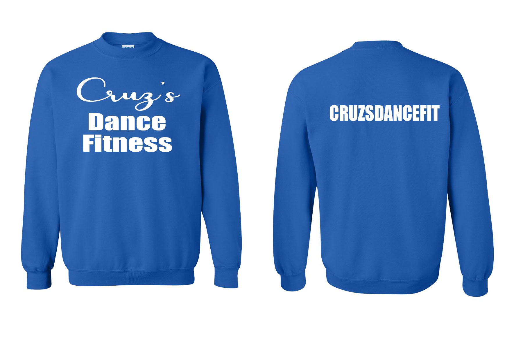 Cruzs Dance Fitness Logo non hooded sweatshirt