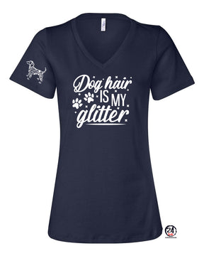 Dog hair is my glitter V-neck T-Shirt