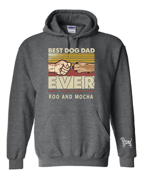 Best Dog Dad Ever AMPR Hooded Sweatshirt