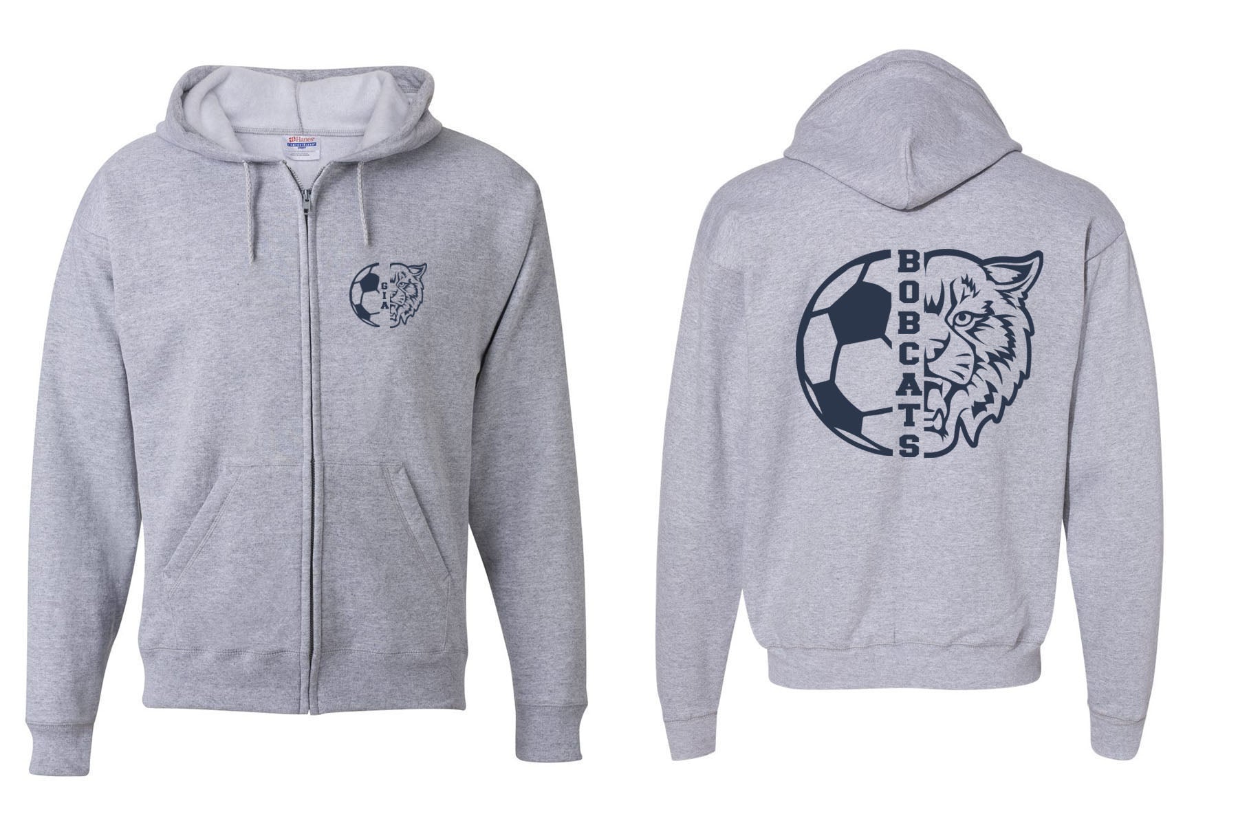 Sandyston Soccer design 1 Zip up Sweatshirt