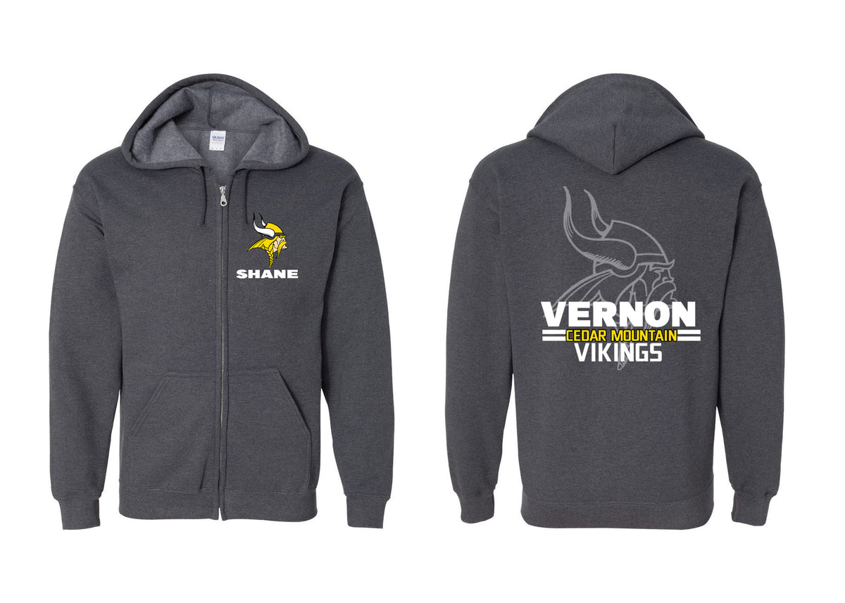 Vernon design 9 Zip up Sweatshirt