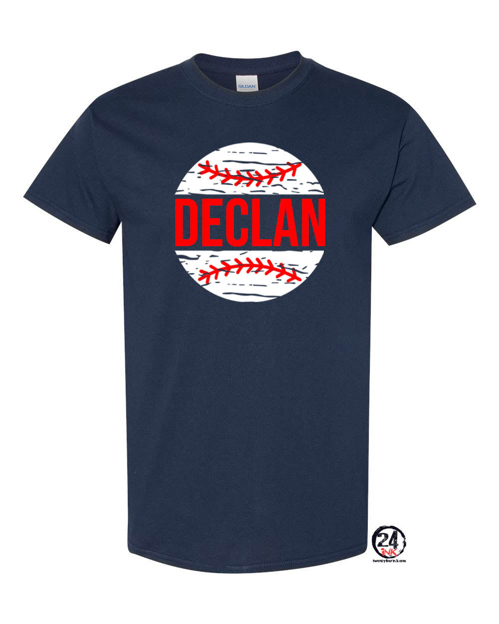 Personalized baseball t-shirt