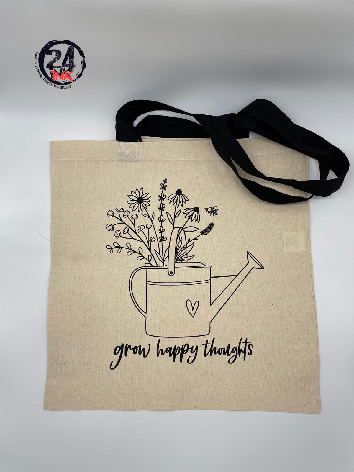 Grow Happy Thoughts Tote Bag