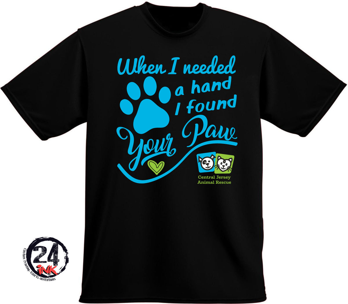 I found your paw t-shirt