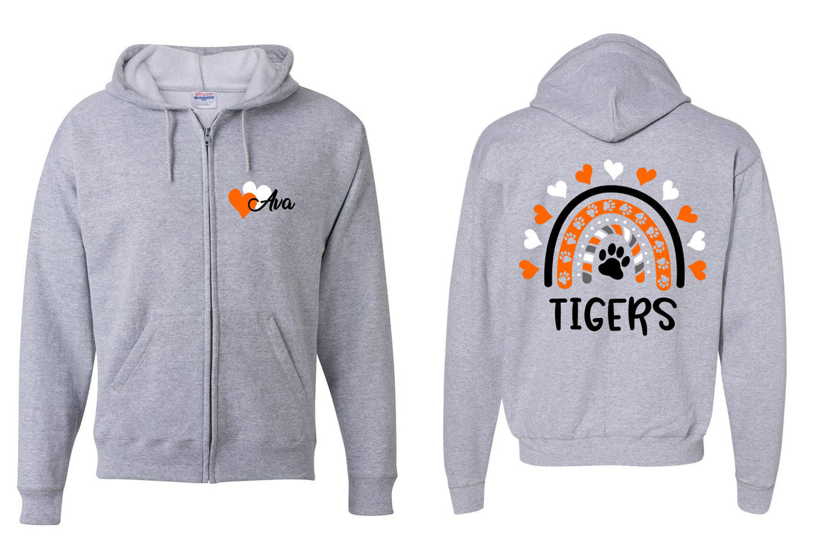 Tigers design 4 Zip up Sweatshirt