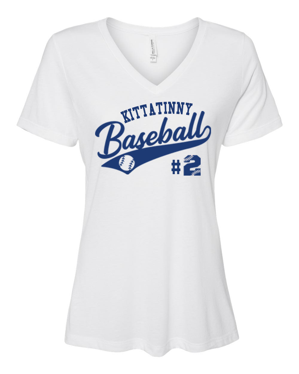 Kittatinny Baseball design 3 V-neck T-Shirt