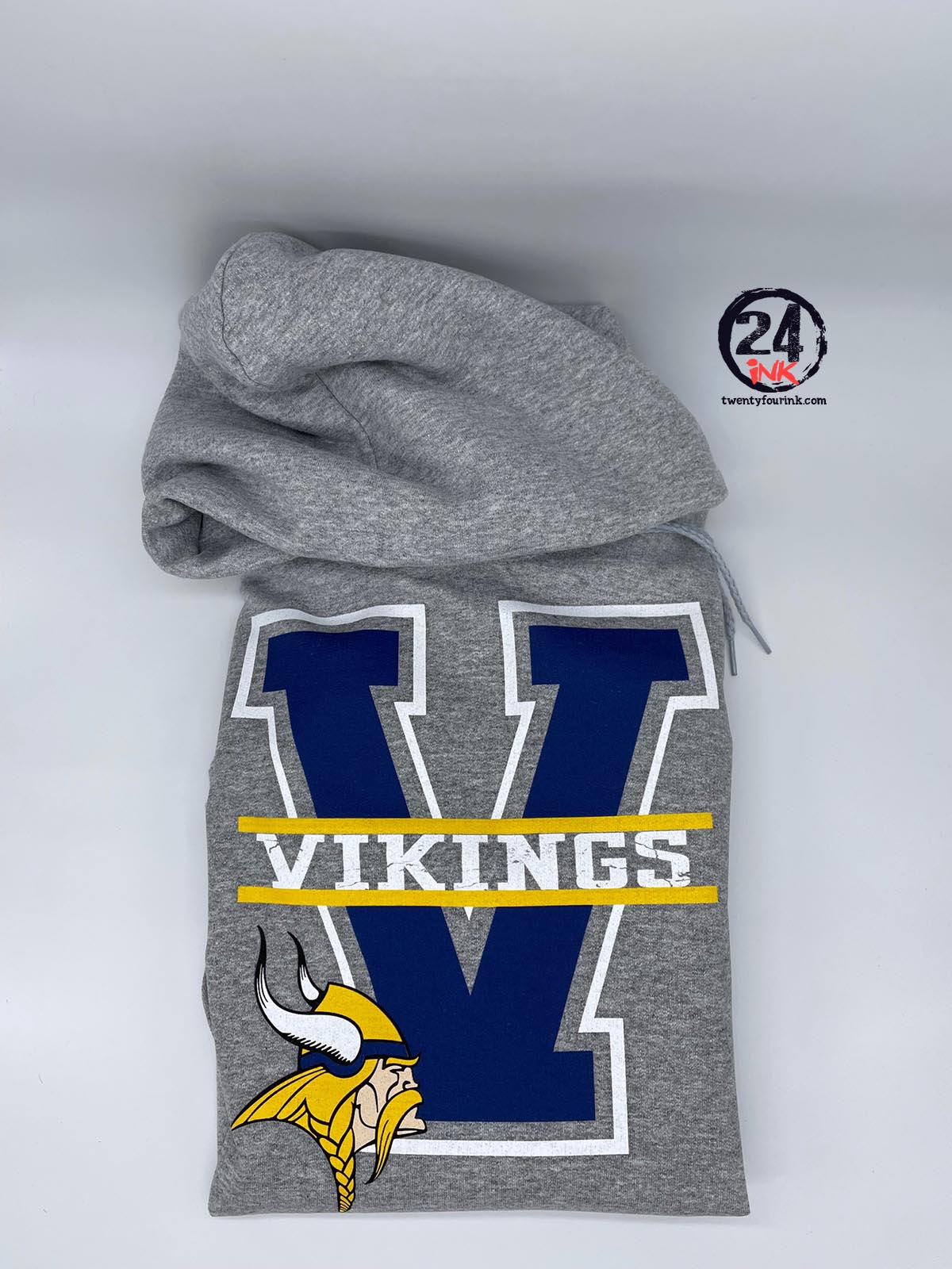 Lounsberry Hollow Design 24 Vikings Hooded Sweatshirt