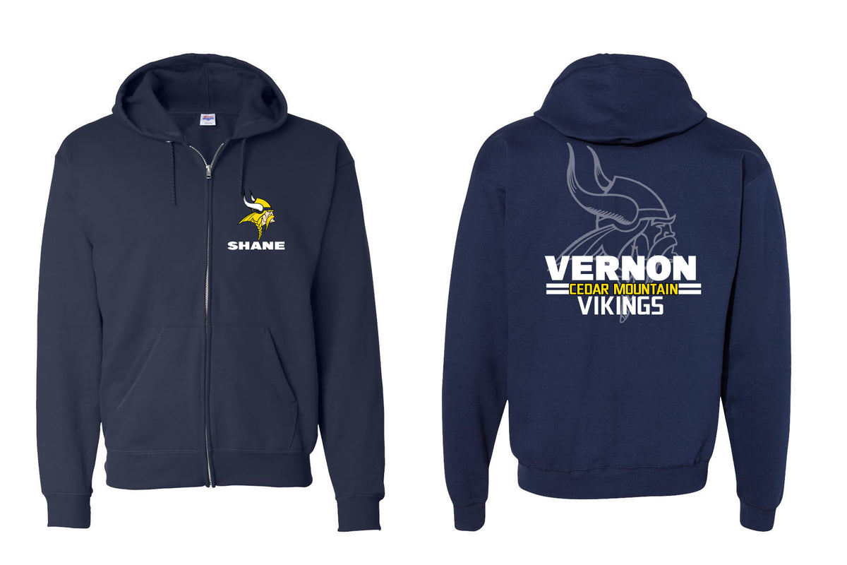 Vernon design 9 Zip up Sweatshirt