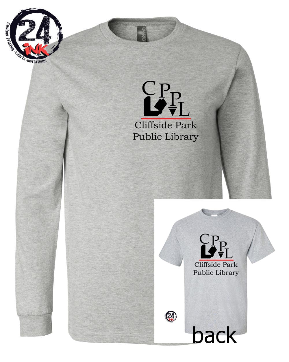 Cliffside Park Library long sleeve shirt, Business