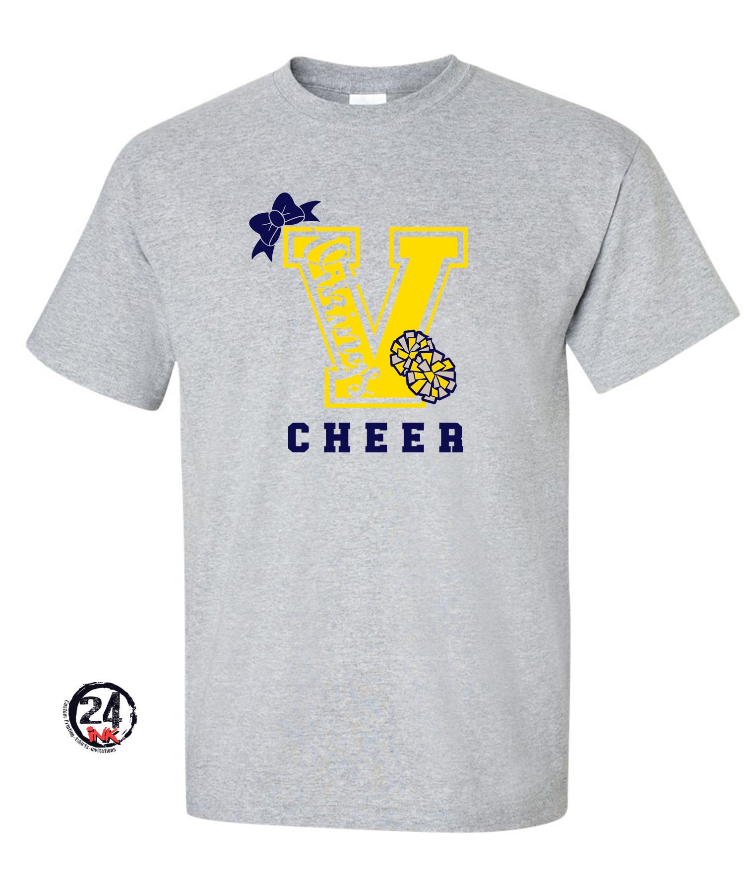 Big V Cheer Bow T-shirt
